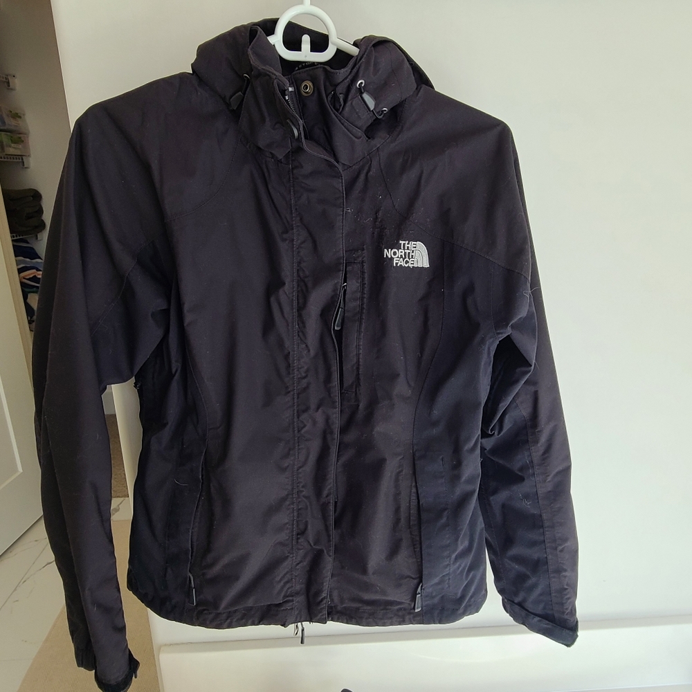 The North Face women's heavy weight rain coat in Black